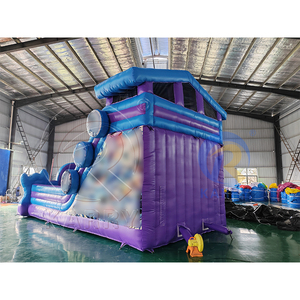 Commercial Outdoor Kids Playground Inflatable Cartoon <b>Jumping</b> Castle Combo Inflatable Double lane Slide for Kids Adults - Product Image 4