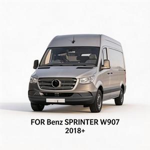 Kit Carrozzeria Completo per Mercedes-Benz <span class=keywords><strong>Sprinter</strong></span> W907 <span class=keywords><strong>2018</strong></span>+ LWB (Passo Lungo) Paraurti Anteriore e Posteriore Griglia Perfetta Compatibilità OEM Materiale PP Montaggio a Bullone - Product Image 4