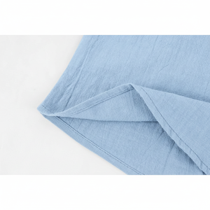 Camisetas lisas ligeras de manga corta informales para hombre, camiseta Henley de algodón 100%, camisetas de playa abotonadas - Product Image 1