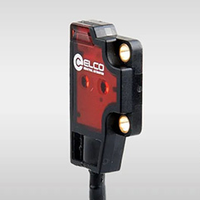 Set Sensor Fotoelektrik Refleksi Difus Depan Ultra-Tipis ELCO OS4-S6 + OS4-EDN6, Pemasangan Permukaan, Jangkauan 1m, Output NPN Gelap