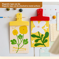 Clips magnétiques couleur macaron, pour l'apprentissage et le bureau, clips de rangement suspendus, supports pour papiers et documents, clips pour mémos