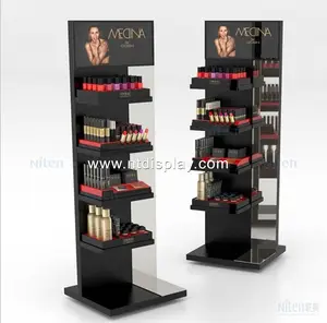 Kosmetische Vitrinen mit Make-up-Schrank und Rack-Displayst änder für Werbe möbel in Einkaufs zentren oder Einzelhandel geschäften