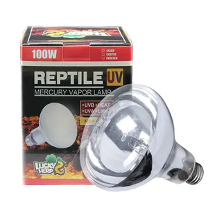 Espectro completo Lâmpada UVA UVB óculos de Sol Auto-Lastro Luz 100 Lâmpada Uvb para Répteis e Anfíbios do Uso de Vapor