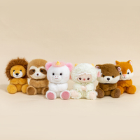 Peluche licorne mignonne et mignonne en forme de lion et paresseux, animaux en peluche, décoration de bureau
