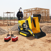 Mini-Lader Mini-Offroad-Dumper CE Diesel 500 kg Tragfähigkeit Hochkipp-Radlader Raupen-Mini-Dumper
