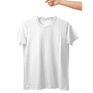 Camiseta Corta de Verano para Bebé, Unisex, Popular, Lisa, de Manga Corta, Casual, de Spandex, Ajustada, Transpirable y Suave, Tejida - Product Image 1