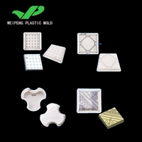 Moule à pavés emboîtables Double S réutilisable en plastique PP pour jardin, patio, allée et entrée de voiture