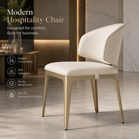 Sillón Moderno Tapizado en Cuero para Restaurante, Hotel, Cafetería, Bar, Sala de Estar, Oficina, Muebles Comerciales