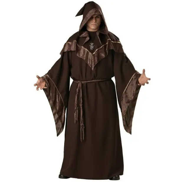 Männliches mittelalterliches Mönchskleid Kostüm UK XL