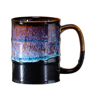 Tasses à bière de 20oz Grande tasse à café en céramique Tasses à thé Tasse faite à la main avec grande poignée Passe au lave-vaisselle et au micro-ondes - Product Image 1