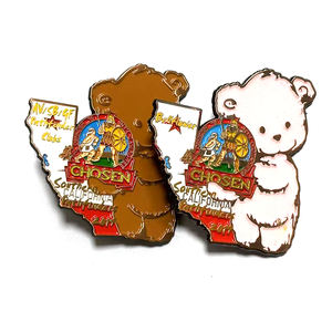 Épingle à revers personnalisée pour le camp de Pathfinder de l'Église du Septième Jour, modèle international avec technique de découpe et de placage - Product Image 1