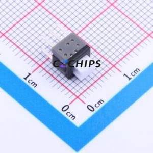 YTSPS-22E59NL1 Push Button Switch Through hole Component (THT) Switch Double Pole Double Throw Square Button Through Hole White - Product Image 1