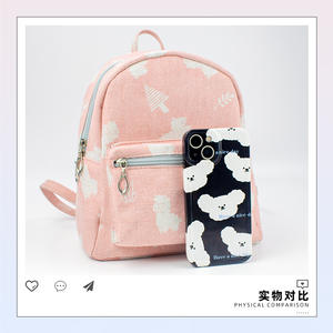 Mochila infantil bonita de 13 pulgadas con estampado de animales, gris, rosa, verde, rojo rosa, mochila escolar unisex, verano 2023 - Product Image 5