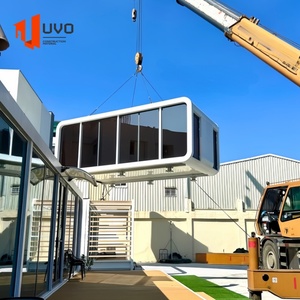 高級アップルカプセルコーヒーショッププレハブモバイルカフェコンテナハウスモダンなオフショアデザインモジュラーバーソリューション - Product Image 6