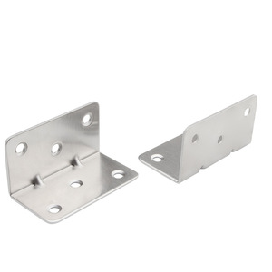 Support d'angle en acier inoxydable à 90 degrés, large et épaissi, pour renforcement de meubles et armoires - Product Image 1