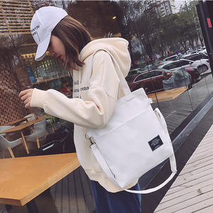 Bolsa <span class=keywords><strong>de</strong></span> lona personalizada <span class=keywords><strong>de</strong></span> alta calidad Bolsa <span class=keywords><strong>de</strong></span> compras <span class=keywords><strong>de</strong></span> lona con bolsillo y cremallera - Product Image 4