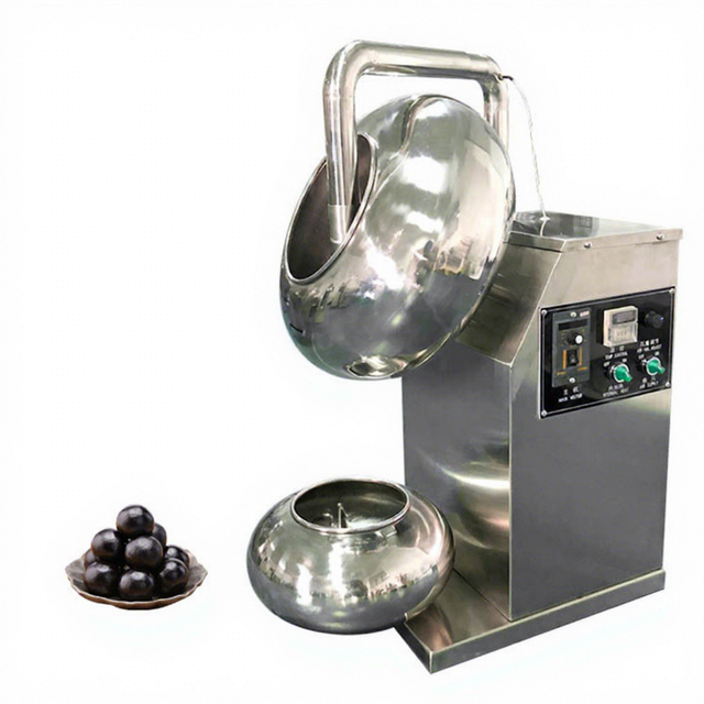 Commercial Flavour Coating Pan Automatic Chocolate Gummy Candy Sugar Coating Machine
