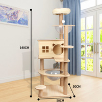 Arbre à chat avec nacelle spatiale et griffoir en sisal, grand lit pour chat – Prix direct usine, vente en gros
