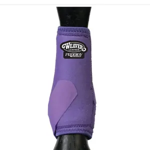 Conjunto de bota de proteção frontal de neoprene personalizada com 4 envoltórios de perna botas esportivas para equitação bota de tendão de cavalo