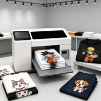 Imprimante DTG intelligente Reeleyin A3, nouvelle, entièrement automatique, écran tactile AI H5, impression directe multicolore sur vêtements, t-shirts, toiles, coton