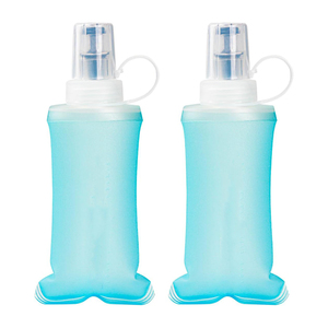 ขวดน้ำพับได้สำหรับวิ่งเทรลกลางแจ้ง ทำจาก TPU เป็นมิตรกับสิ่งแวดล้อม ปราศจากสาร BPA  พร้อมถุงเก็บน้ำแบบกันน้ำ - Product Image 1