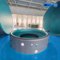 Piscine gonflable ronde haut de gamme avec sièges intégrés pour adultes, bar gonflable pour fêtes aquatiques en plein air, idéale pour l'été