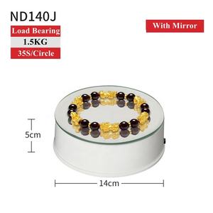 Productos Accesorios de soporte de luz LED <span class=keywords><strong>Mesa</strong></span> de soporte de rotación de tiro con línea USB Espejo Video Live Jewelry Display Turntable - Product Image 6