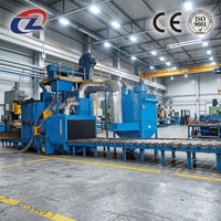 Machine de sablage Puhua pour profilés et tôles en acier, avec moteur PLC pour l'élimination de la rouille, longue durée de vie