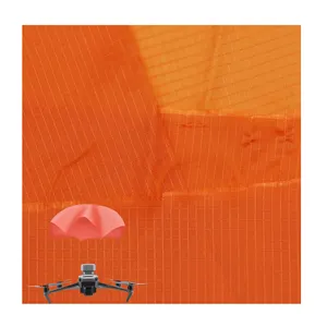 high density soft ultralight transparent waterproof 7D 10D 15D nylon fabric UAV drone parachute fabric
