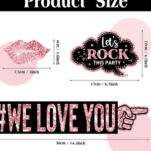 Custom Design Print-on-Demand Hot Sale Girl Favor Phantasie Geburtstag <span class=keywords><strong>Photo</strong></span> <span class=keywords><strong>Booth</strong></span> Requisiten mit Aufklebern für Mädchen Geburtstag - Product Image 4