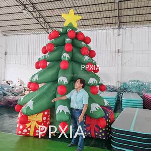 ต้นคริสต์มาสเป่าลมขนาด<span class=keywords><strong>ใหญ่</strong></span>สำหรับตกแต่งโรงแรมห้างสรรพสินค้ากลางแจ้งหรูหรา พร้อมไฟ LED สำหรับงานอีเว้นท์ - Product Image 2