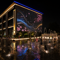 Éclairage LED de façade en aluminium ultra-lumineux à grille, étanche, pour accentuation extérieure et intérieure des bâtiments