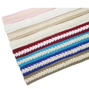 Cordones Planos de Algodón YS de 15 mm, Estilo Casual, Diseño Moderno con Forma de Espiga de Trigo, 100-160 cm, para Zapatos Planos, 35 Colores Disponibles, para Zapatillas Deportivas - Product Image 3