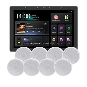 TUYA 8 Zoll Android 11 Smart WiFi Wand verstärker 8x25W Home <span class=keywords><strong>Audio</strong></span> Player Geeignet für den Hotel gebrauch - Product Image 1