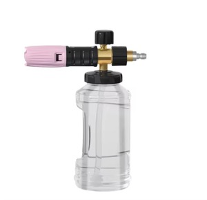 Lanza de Espuma Ajustable NIKO con Conector Rápido de 1/4'' para Lavado de Autos, Botella Transparente - Product Image 1