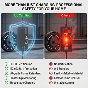 Câble de charge rapide certifié UL 42V 2A pour trottinettes électriques Xiaomi 4 Lite 5 Elite Segway Ninebot F2 Pro D ES Pro D Bird Skip - Product Image 3