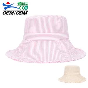 Custom <b>Large</b> Brim Custom Color Summer Bucket Fisherman Hat Unisex Wholesale Outdoor Sun Protection Cycling Fishing Casual Daily - Product Image 1