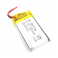 Baterai Lithium Pouch Li-Po Isi Ulang 3.7V 220mAh Custom 581730 untuk Perangkat Pintar