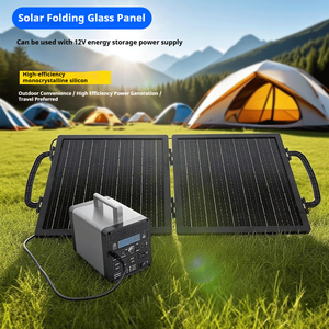 แผงโซลาร์เซลล์พับได้ BENSON BS-18V แบบพกพา 18V โมโนคริสตัลไลน์ซิลิคอน สำหรับตั้งแคมป์กลางแจ้งและพาวเวอร์แบงค์ - Product Image 4