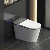 WC intelligent WDF à détection automatique avec télécommande, siège chauffant, fonctionnement automatique, cuvette allongée