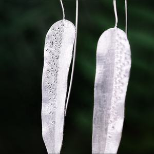 <span class=keywords><strong>925</strong></span> Sterling Silver Vintage Gocce di Rugiada Su Foglie di Salice Ciondola Reale del Foglio Dell'orecchino Per Le Donne Della Ragazza Dei Monili di trasporto del Commercio All'ingrosso - Product Image 4