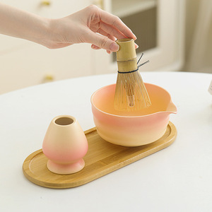 Juego Portátil de Cuenco de Cerámica Japonesa Rústica para <span class=keywords><strong>Matcha</strong></span> con Soporte para Chasen, Herramienta para Batir Té <span class=keywords><strong>Matcha</strong></span> y <span class=keywords><strong>Accesorios</strong></span> para <span class=keywords><strong>Matcha</strong></span> con Logotipo Personalizado - Product Image 3