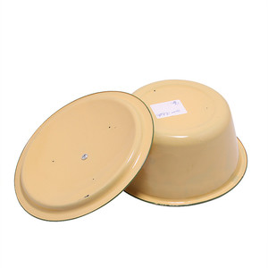Juego de cuencos de almacenamiento grandes Esmalte duradero con características sostenibles Sopa de camping Patrón de mezcla de arroz Metal Plástico Acero <span class=keywords><strong>Porcelana</strong></span> - Product Image 6