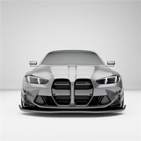 Nouveau kit carrosserie en fibre de carbone sèche pour G80/G82 M3/M4 : Lame avant, diffuseur, spoiler, capot, ailes 2020- (Rétrofit/Amélioration) Noir Carbone