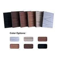 Planche de terrasse extérieure en composite bois-plastique co-extrudé, grain de bois 3D embossé, design à emboîtement pour jardins modernes en extérieur