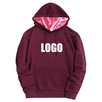 Sweat-shirts d'hiver personnalisés HY doublés de satin, brodés, ODM, pour impression personnalisée, haut de gamme, unis, courts, unisexes