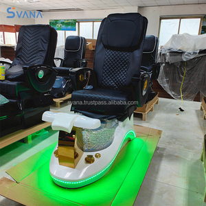 เก้าอี้นวดเท้าสำหรับร้านทำเล็บเท้าสีชมพูหรูหรา - Product Image 4