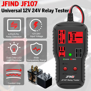 Testeur de relais automobile électronique JFIND JF107 12V/24V, analyseur de relais automobile, prend en charge la détection des relais à 4 et 5 broches - Product Image 3