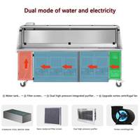 Precipitador electrostático para coche de barbacoa de 1,5 M, filtro de polvo y humo de aceite para cocinar, maquinaria de eliminación de Gas, parrilla de barbacoa de carbón