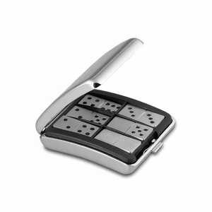 Gioco di Domino Evolution 60x70 mm con Custodia in Acciaio Design Compatto - Product Image 2